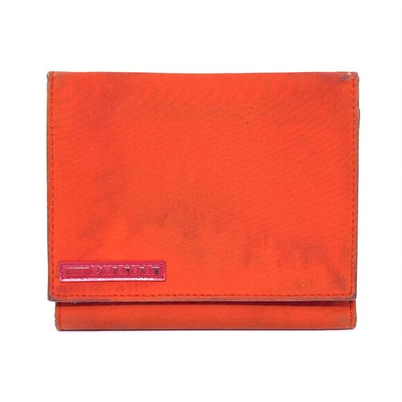 Prada Sport Orange Wallet - Picture 1 of 14